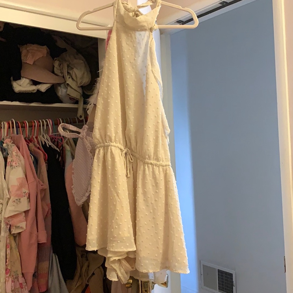 Showpo Cream ruffled romper